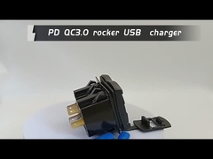 12v 24v USB-Ladegerät Rocker Schalter Schnelllade Steckdose wasserdicht Quick Dual Pd Qc3.0 für Autos Boot