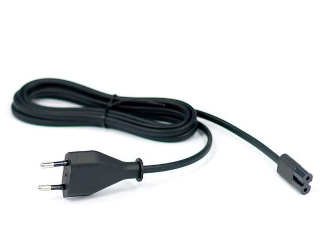 Black America Netzkabel, 1,5 m, 3-poliges Netzkabel für Computer und Laptop