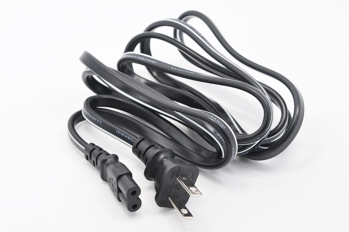 Black America Netzkabel, 1,5 m, 3-poliges Netzkabel für Computer und Laptop