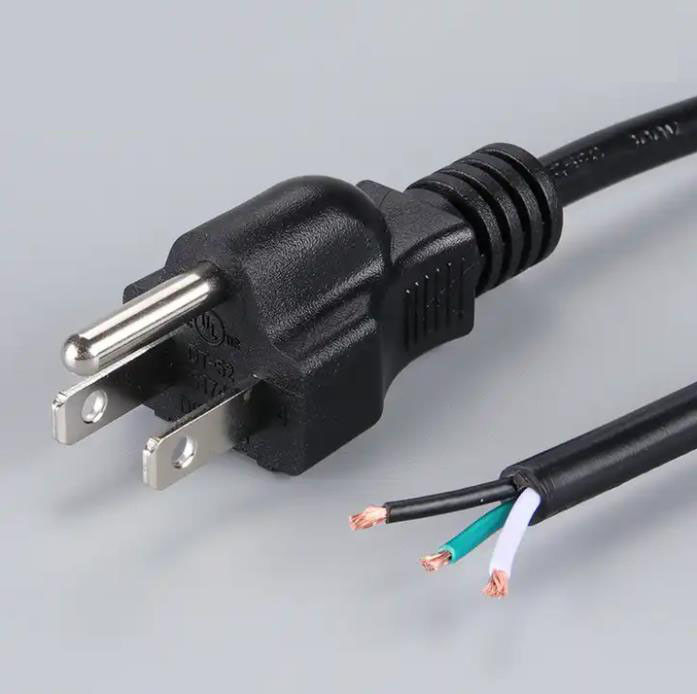300V Japan Wechselstrom schnürt drei des Stecker-3 AWG-Lehre Kern-Erweiterungs-des Stromkabel-18