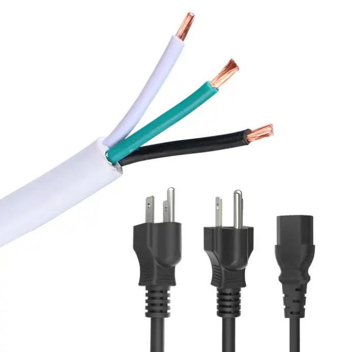 300V Japan Wechselstrom schnürt drei des Stecker-3 AWG-Lehre Kern-Erweiterungs-des Stromkabel-18