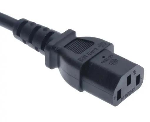 Stecker für europäische Wechselstromkabel, 250 V, leichte, gerade IEC C13-Netzkabel