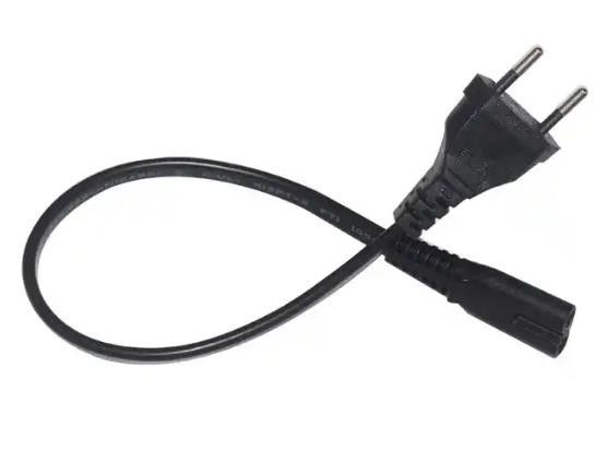 Flexible EU-AC-Netzkabel, leichtes elektrisches Verlängerungskabel, 2-polig