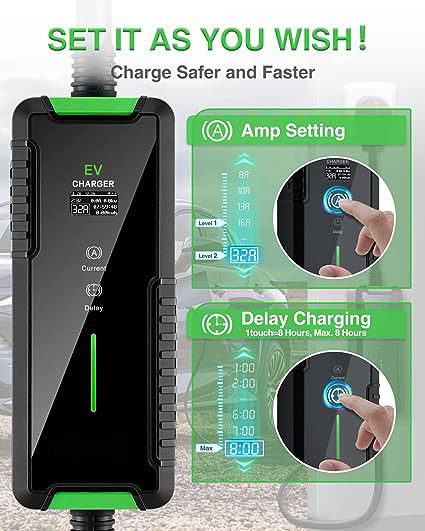 3.5KW 7KW EV-Ladegerät Wallbox Portable Level 1 EV-Ladegerät 32 Ampere Wandmontage
