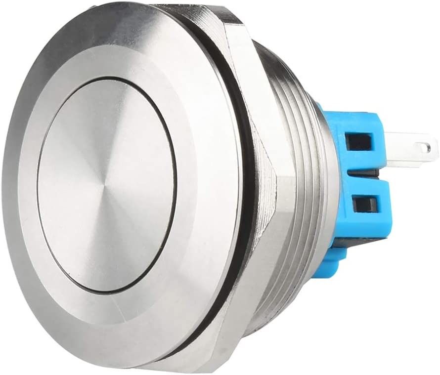Ein-/Aus-Drucktastenschalter aus Metall, 30 mm beleuchtete ringförmige LED