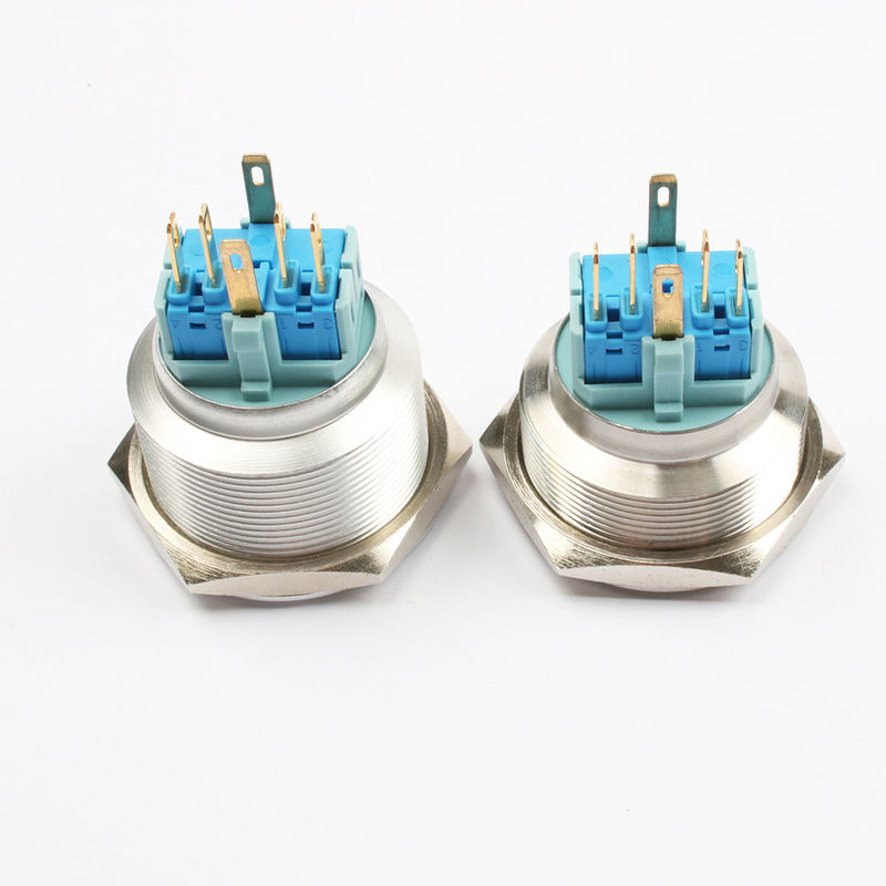 Ein-/Aus-Drucktastenschalter aus Metall, 30 mm beleuchtete ringförmige LED
