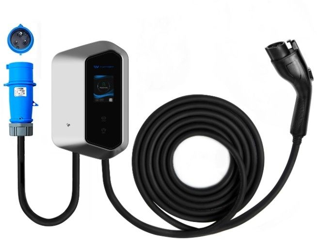 7KW 9KW 11KW 2.4 LCD Farbbildschirm Wand-EV-Ladegeräte Ip54 110-240V