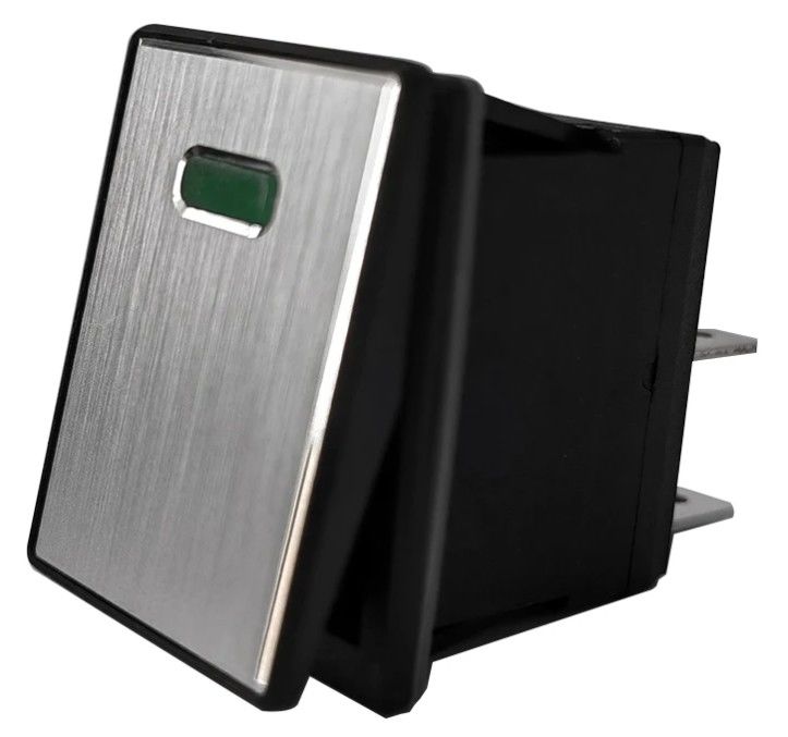 DC 12V 20A Druckknopf LED Metallplatte Aluminium 4PIN ON OFF Rocker Schalter für Auto Boot RV