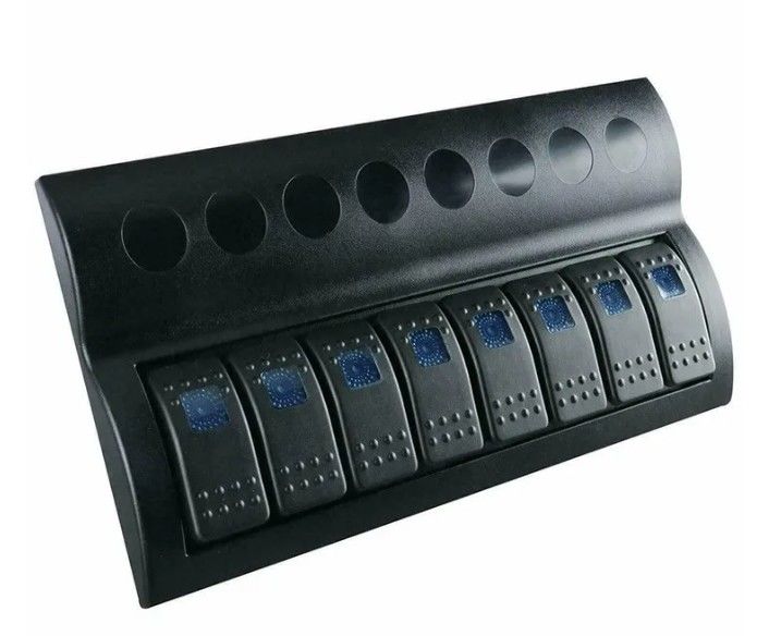 SEEMARINE BOAT SPLASSHIPROOF Schaltfläche 8 GANG mit LED-Indikator ROCKER AUTO Sicherungen