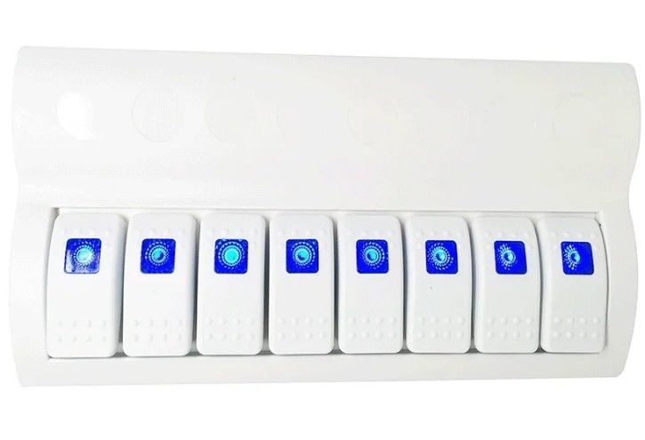 SEEMARINE BOAT SPLASSHIPROOF Schaltfläche 8 GANG mit LED-Indikator ROCKER AUTO Sicherungen