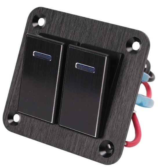 Wechselknopf-Panel, Rocker-Schalter-Panel Wasserdicht Universal UTV Boot Kleines rundes Rocker-Schalter