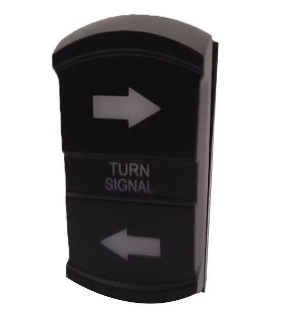 New Style Custom DIY Icon DC 12V 7Pin ON-OFF LED Blaues Licht Drehsignal Rocker Schalter für Auto 4X4 Boots Lkw