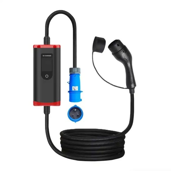 Anpassungs IP65 16A-40A Verstellbar SAE J1772 Typ 1 Portable EV Car Charger Portable Ladestation
