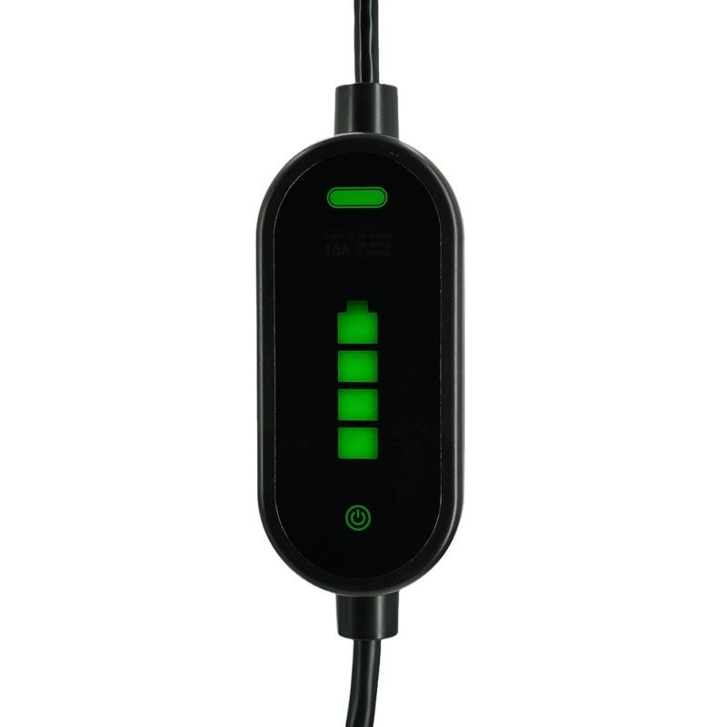 Portable EV-Ladegeräte 7KW Tpe Jacket IEC 62196 Typ2 2.4 Quot LCD CE TUV ROHS