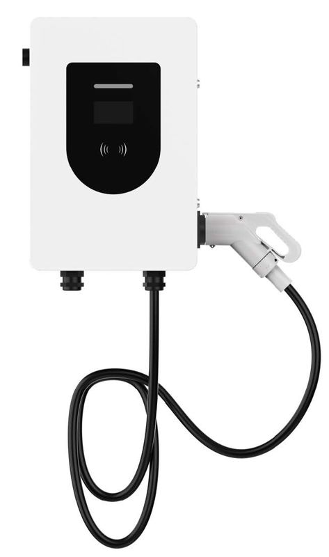 30kW IP54 CCS Wandmontiertes DC EV-Ladegerät 4G Ethernet 5M CHAdeMO DC EV-Ladestation