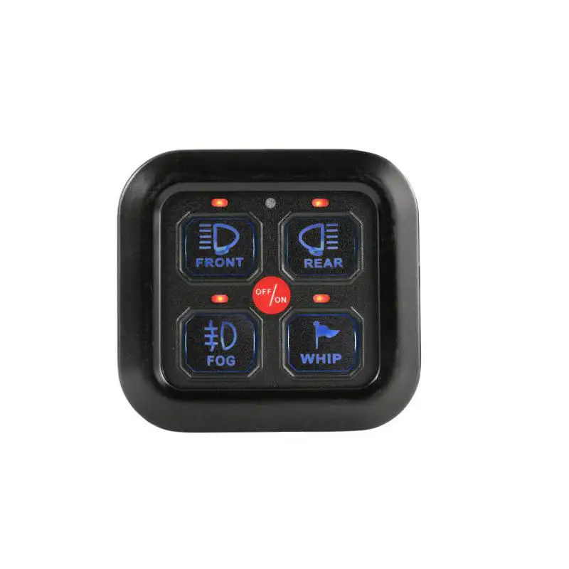 4 Gang Automotive Switch Panel für dimmbare universelle LED-Lichtbalken-RGB-Display