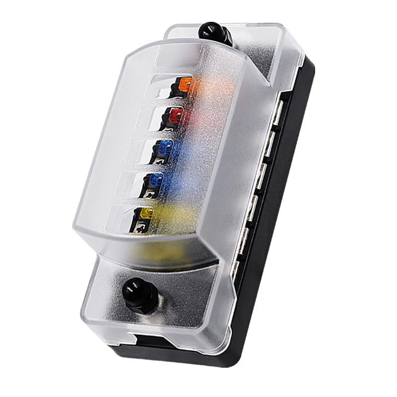 12V-24V DC 6-Wege-Schutzschutzblock mit Negativbus Atc/Ato-Standard-Automobilschutzschutzschränke