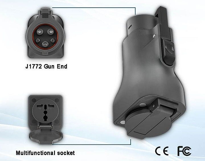 Fahrzeug-zu-Ladungs-Adapter J1772 Stecker Ev-Anschluss Adapter Ev-Ausladeanschluss J1772
