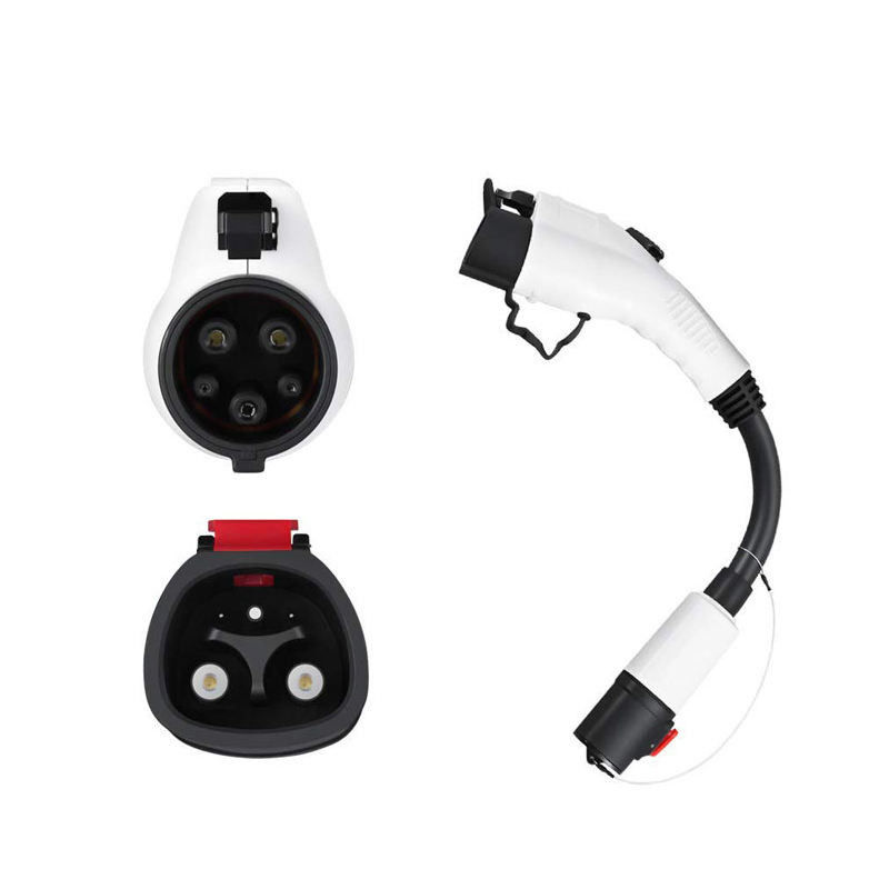 Portable Safety 60A 250V Tesla zu Typ1 EV-Ladegerät Adapter mit Kabel für Elektroauto-Ladegerät