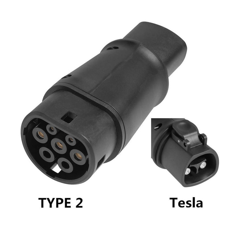 Tesla zu Typ2 Laderausrüstung 60A max Stecker 14kw Ev Stecker Schnell aufladen