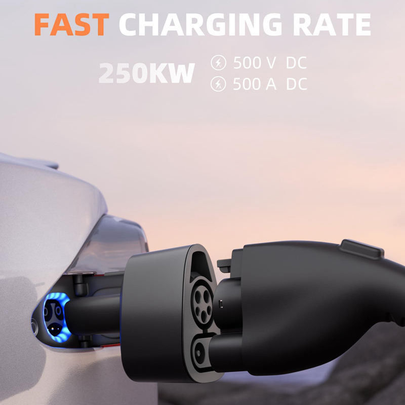 Gleichstrom-Schnellladung J1772 CCS1 zu Tesla EV-Ladegerät für Tesla Modell S/X/3/Y
