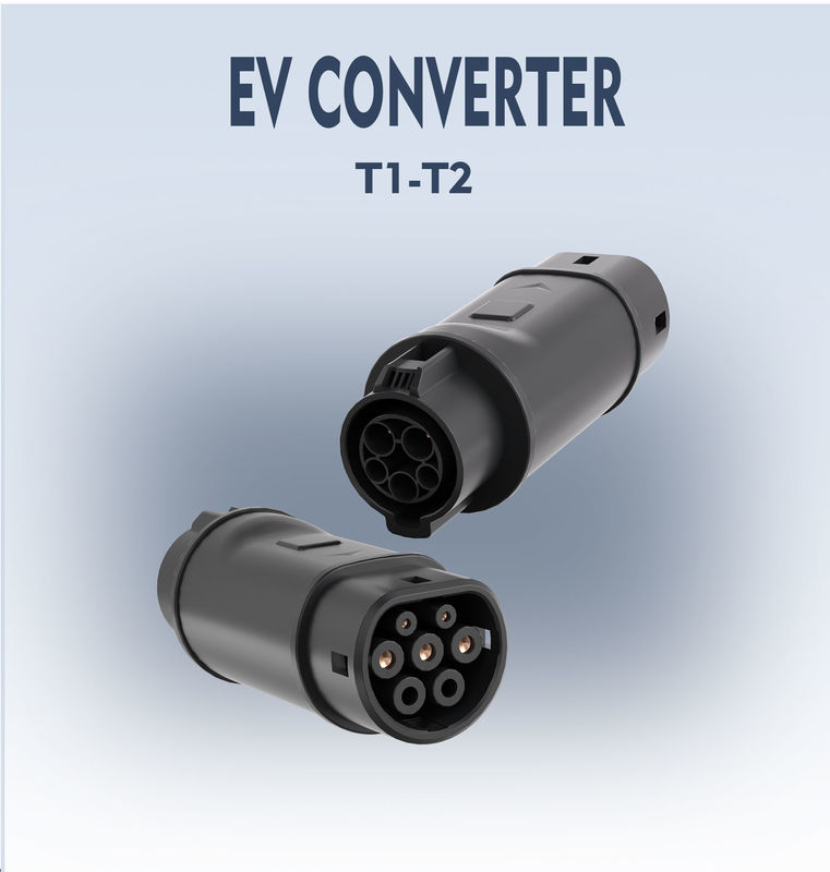EV-Adapter EV-Ladegerät SAE J1772 Typ 1 bis IEC 62196 Typ 2 Kompatibel mit TYPE 1 Ladeanschluss