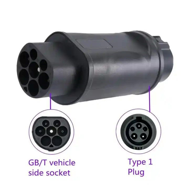 Ev-Adapter-Ladestelle Elektrofahrzeug J1772 32a Typ 1 Ev-Ladegerät J1772 zu GB/T-Adapter