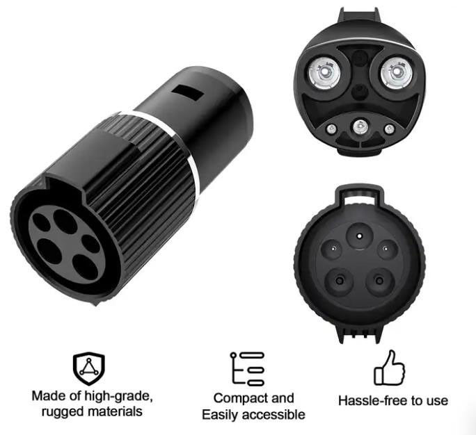 IP55 Elektroauto-EV-Ladegerät Adapter Langlebige Tesla zu J1772 Typ1